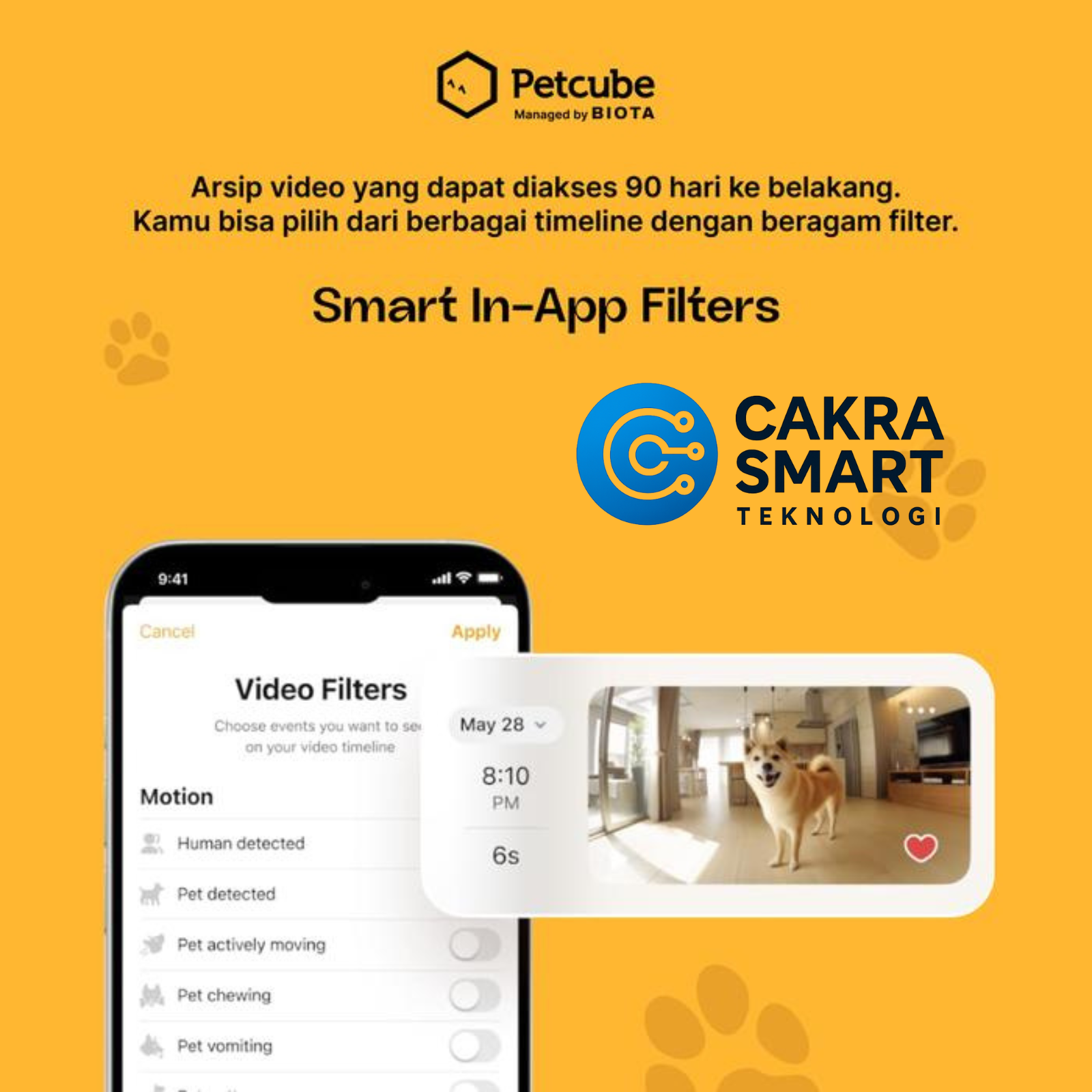 BIOTA X PETCUBE Bites 2 Lite - Smart Pet Camera With Snack Dispenser - Gambar 5