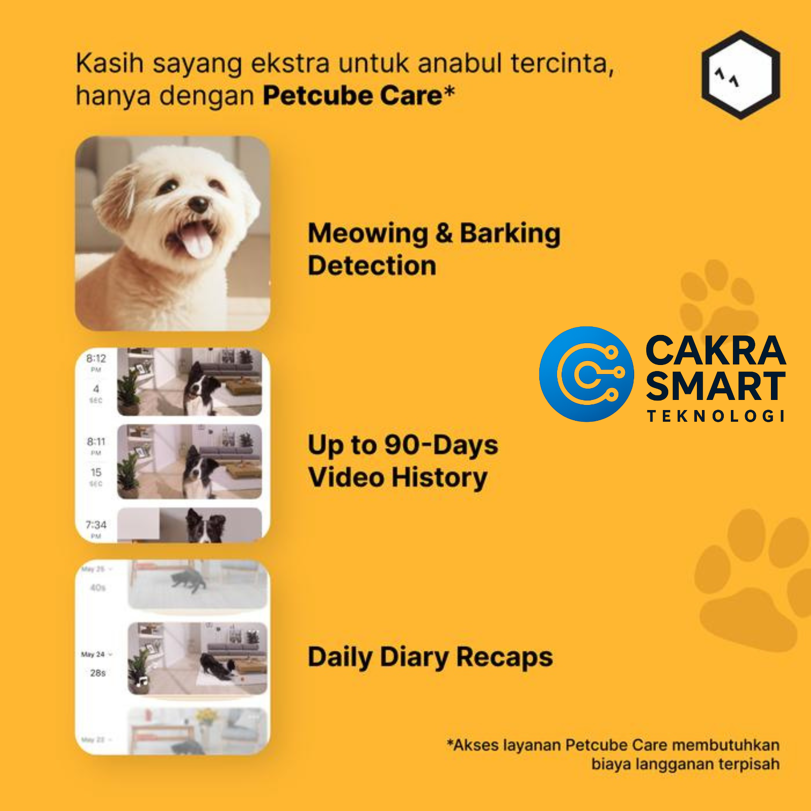 BIOTA X PETCUBE Cam - Smart Pet Monitoring Camera - Gambar 6