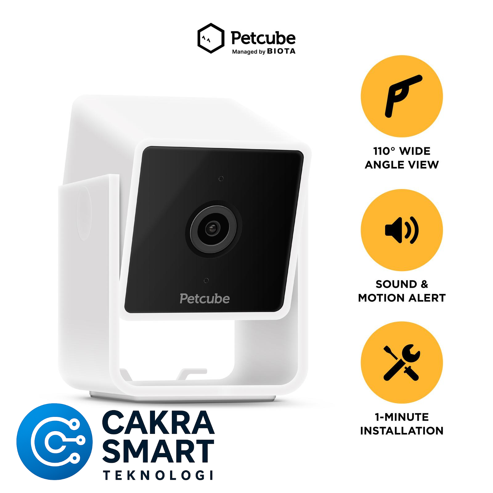 BIOTA X PETCUBE Cam - Smart Pet Monitoring Camera