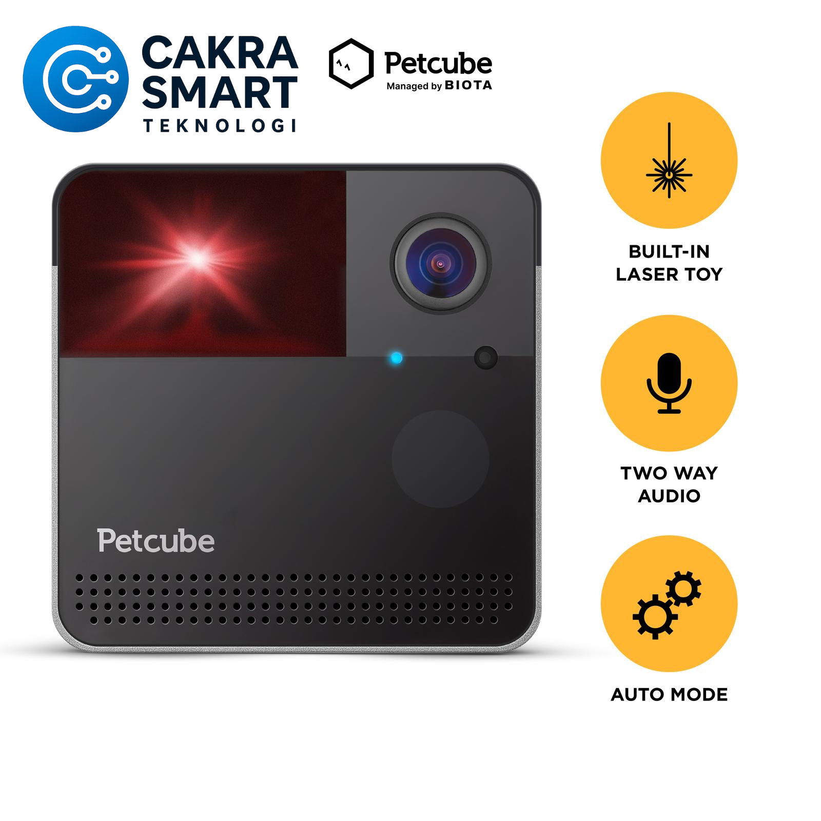 BIOTA X PETCUBE Play 2 - Smart Pet Monitoring with Laser Toy